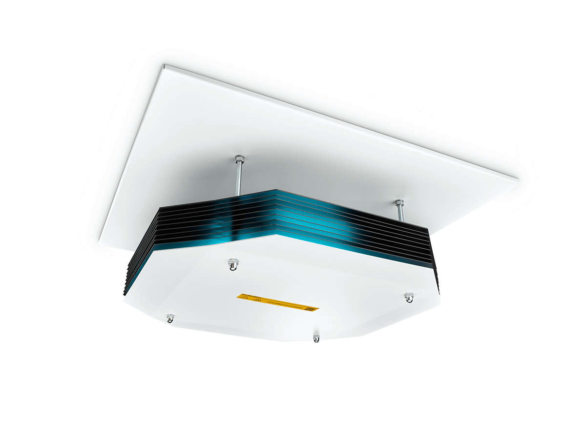 UV-C disinfection upper air ceiling mounted