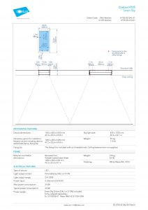 Datasheet CoeLux HT25 Smart Sky